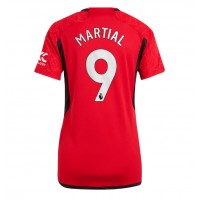 Dres Manchester United Anthony Martial #9 Domáci pre Ženy 2023-24 Krátky Rukáv